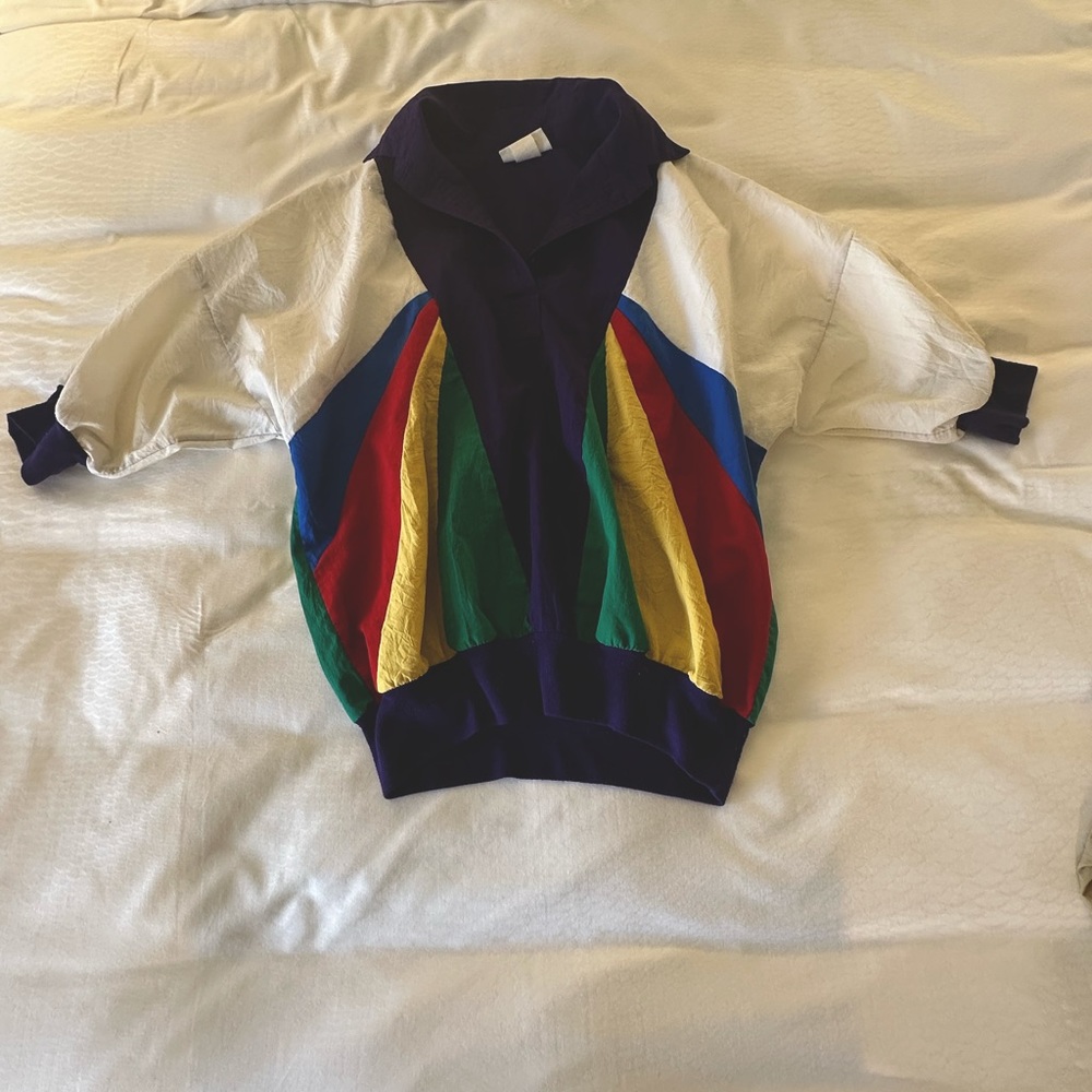Vintage colorful windbreaker